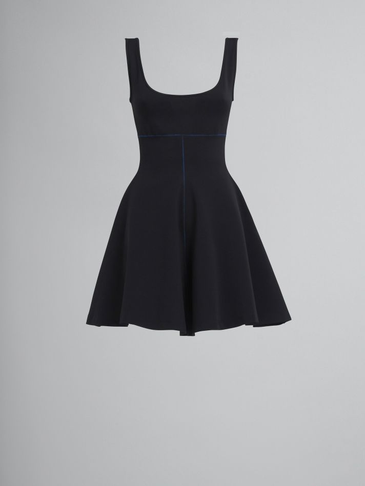 Women Marni Dresses | Short Dress Instretch Fabric Black